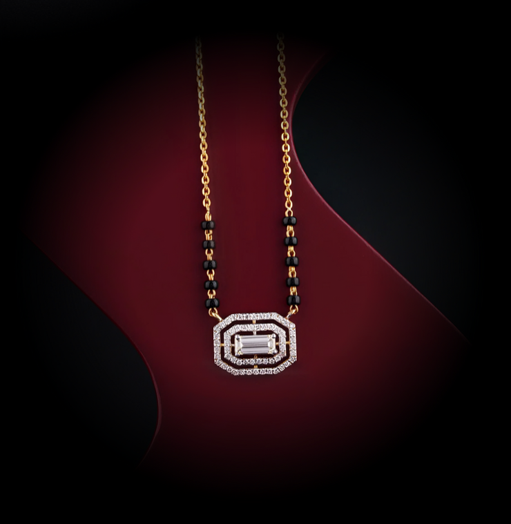 Nidal Jewels | Aurora Grace Gold and Diamond Mangalsutra