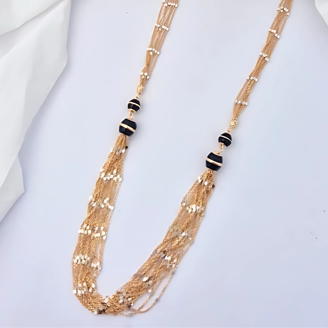 Nidal Jewels | Celestial Drapes Rose Gold Necklace