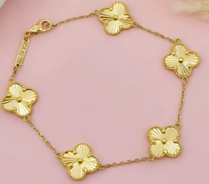 Nidal Jewels | Clover Van Cleef Gold Bracelet