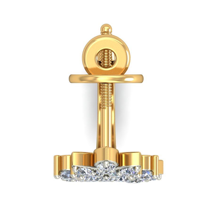 Nidal Jewels | Blossom Gold & Marquise Diamond  Hoops - Nidal Jewels