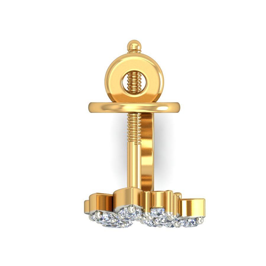 Nidal Jewels | Whisper Gold & Marquise Diamond Hoops - Nidal Jewels