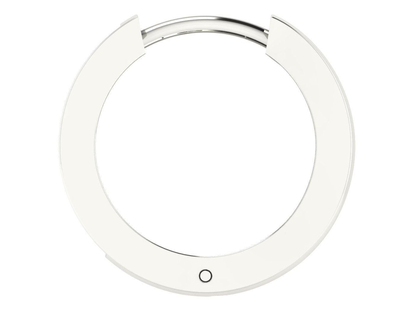 Nidal Jewels | Urban Edge Oval Diamond & White Gold Hoops - Nidal Jewels