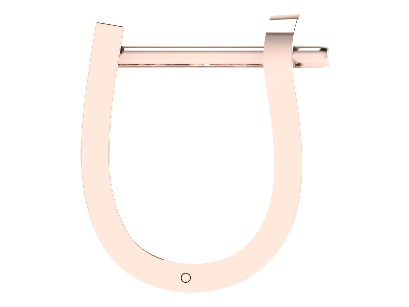 Nidal Jewels | Urban Edge Oblong Diamond & Rose Gold Hoops - Nidal Jewels