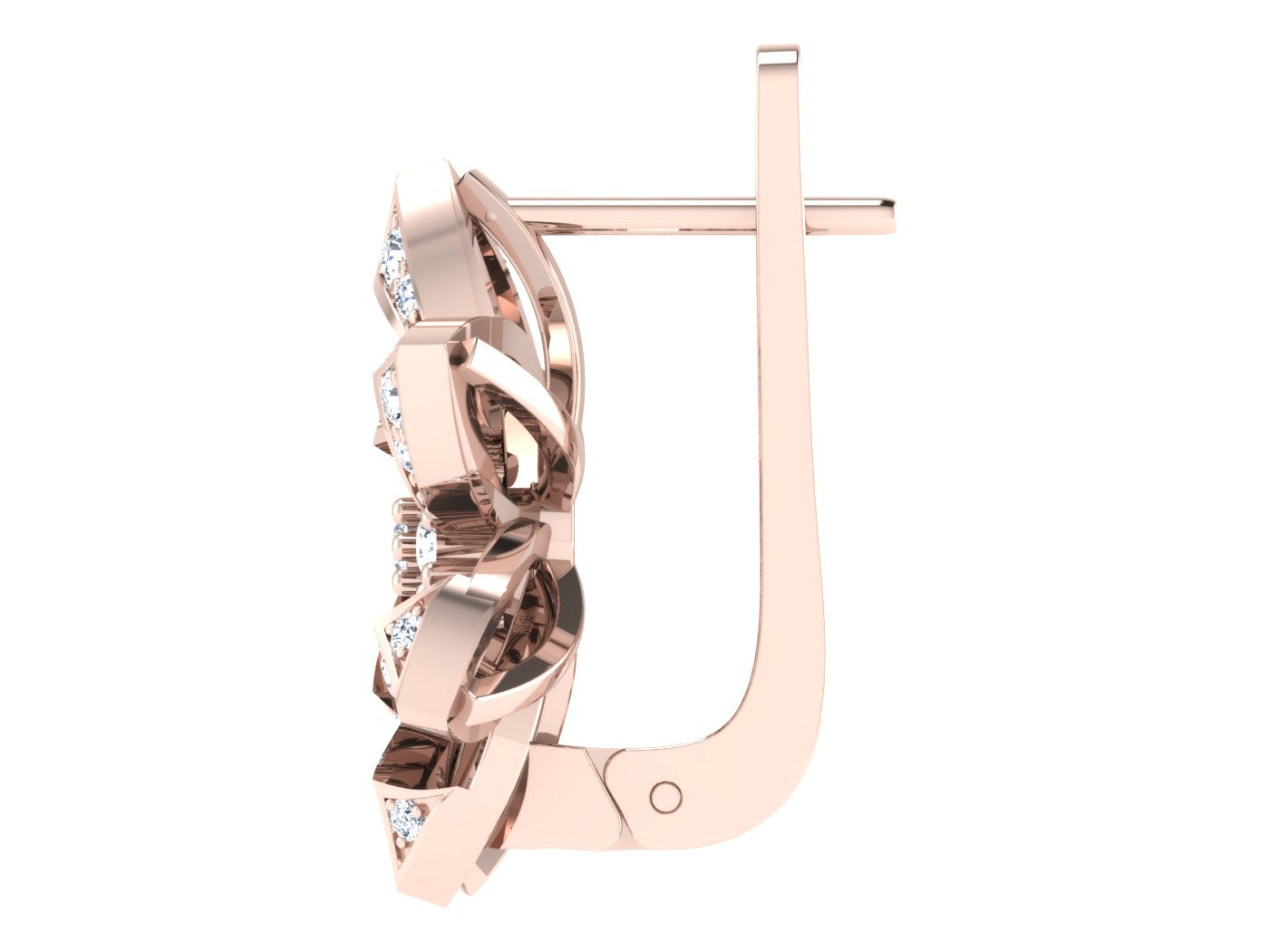 Nidal Jewels | Petal Perfection White Gold and Diamond Hoops - Nidal Jewels