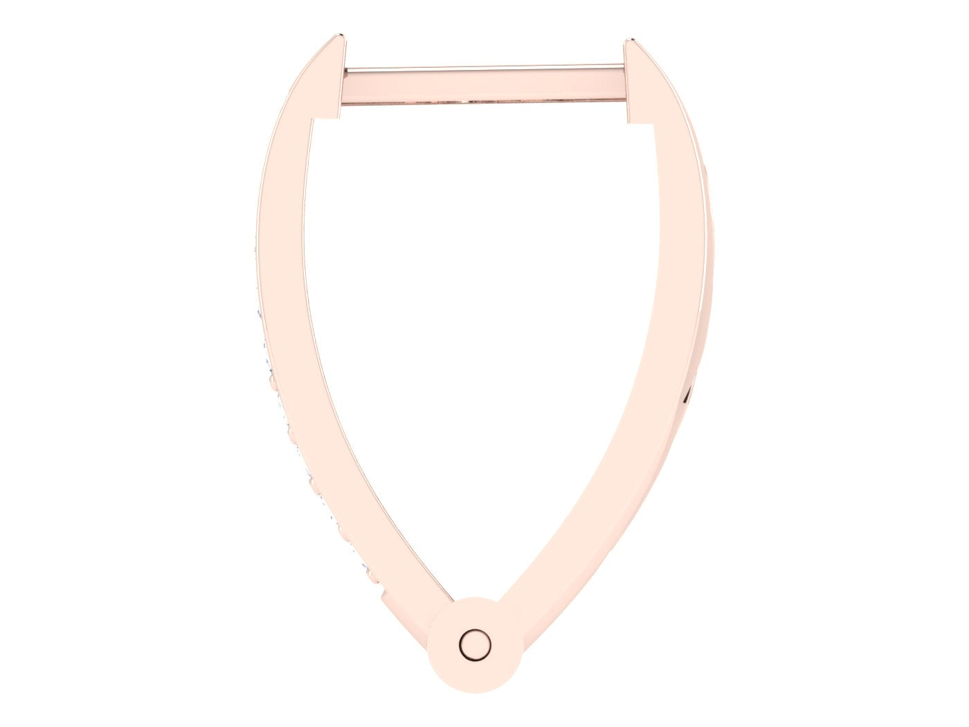 Nidal Jewels | Calysta Diamond Mosaic Oblong White Gold Hoops - Nidal Jewels