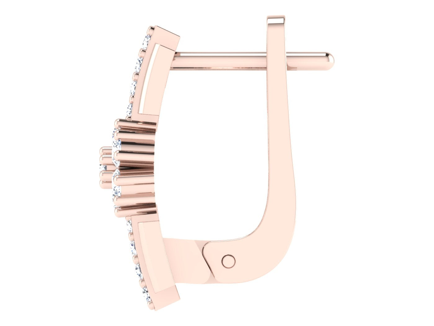 Nidal Jewels | Baroque Bloom Rosegold Diamond Hoops - Nidal Jewels