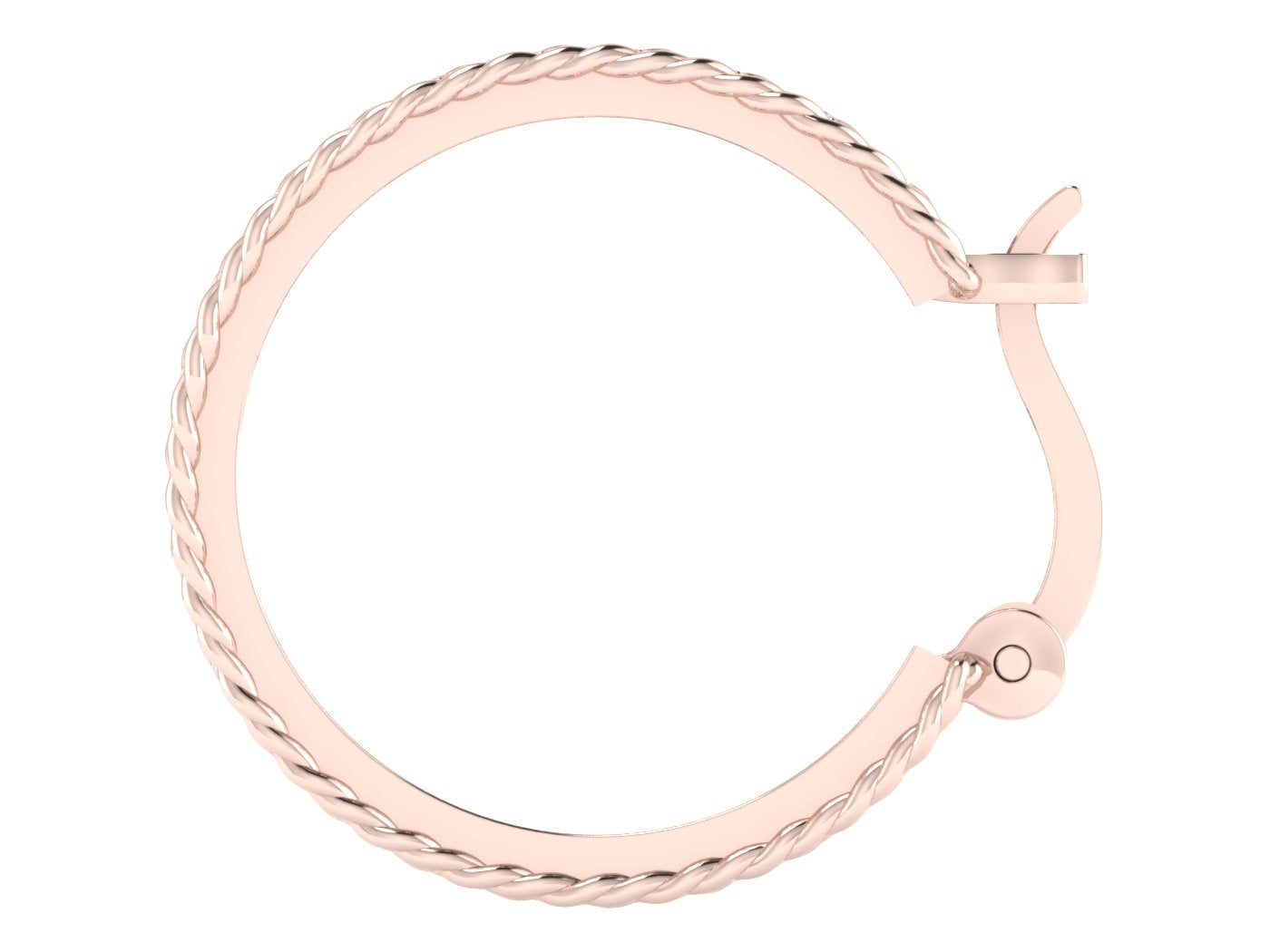 Nidal Jewels | Diamond Deco Rosegold Hoops - Nidal Jewels