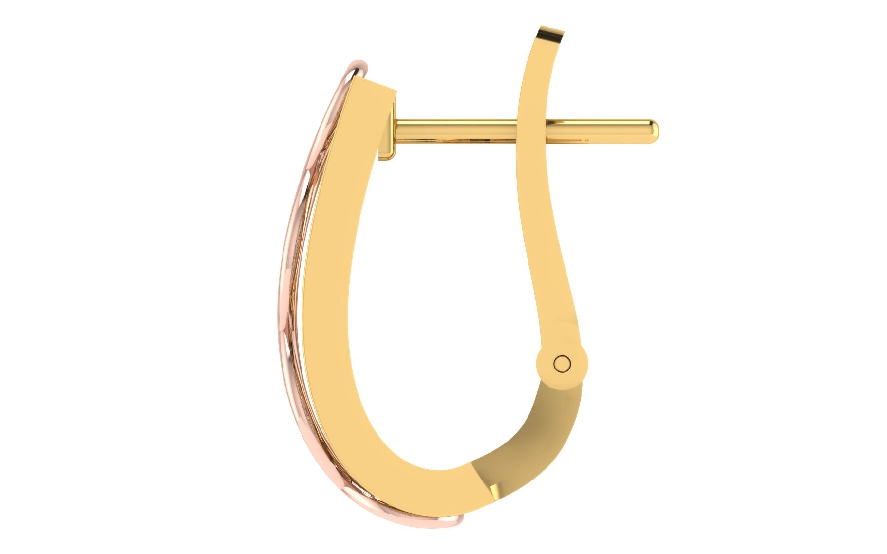 Nidal jewels | Two-Tone Rectangle Infinity Hoops