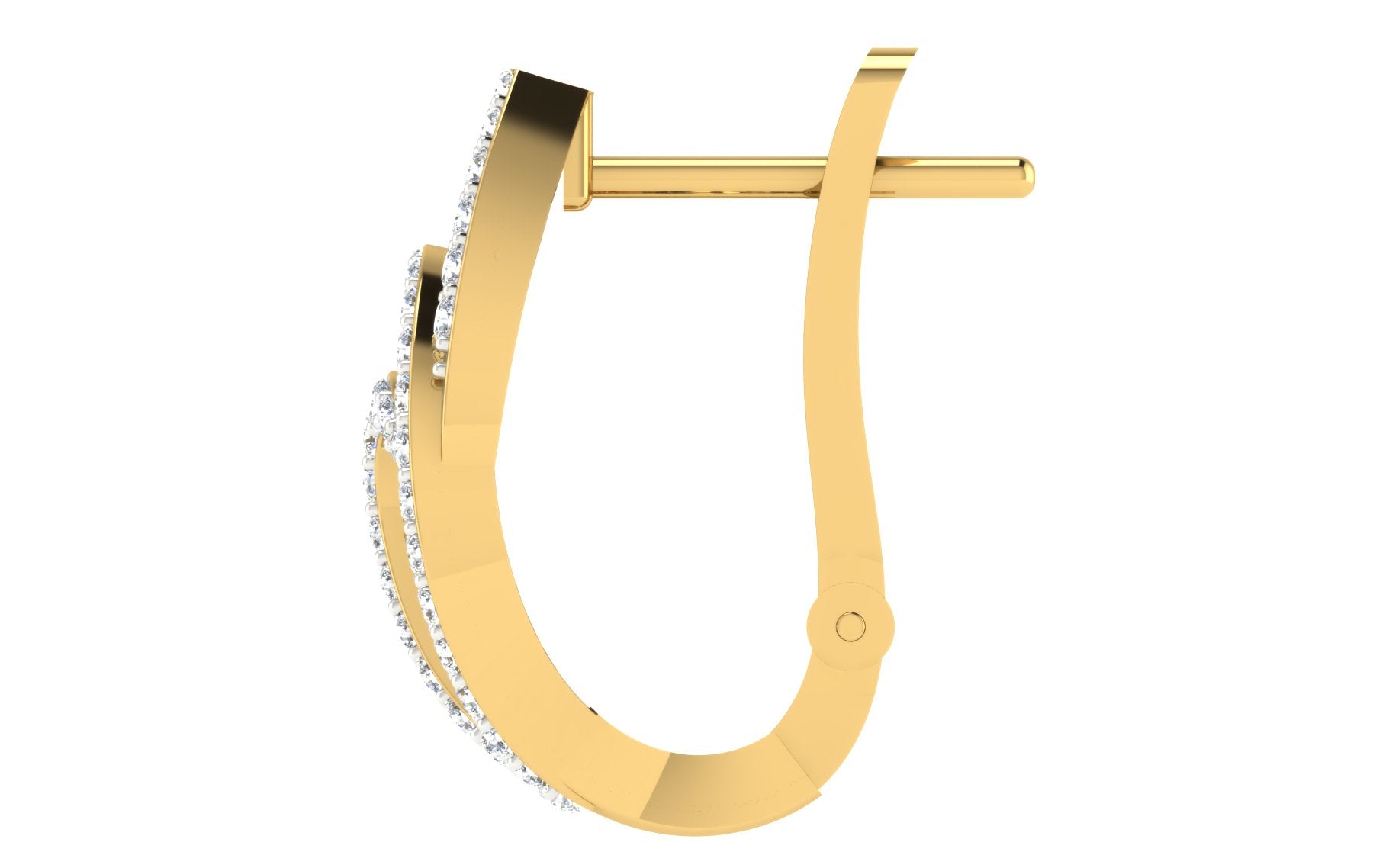 Nidal Jewels | Orbits of Love Gold and Diamond Hoops