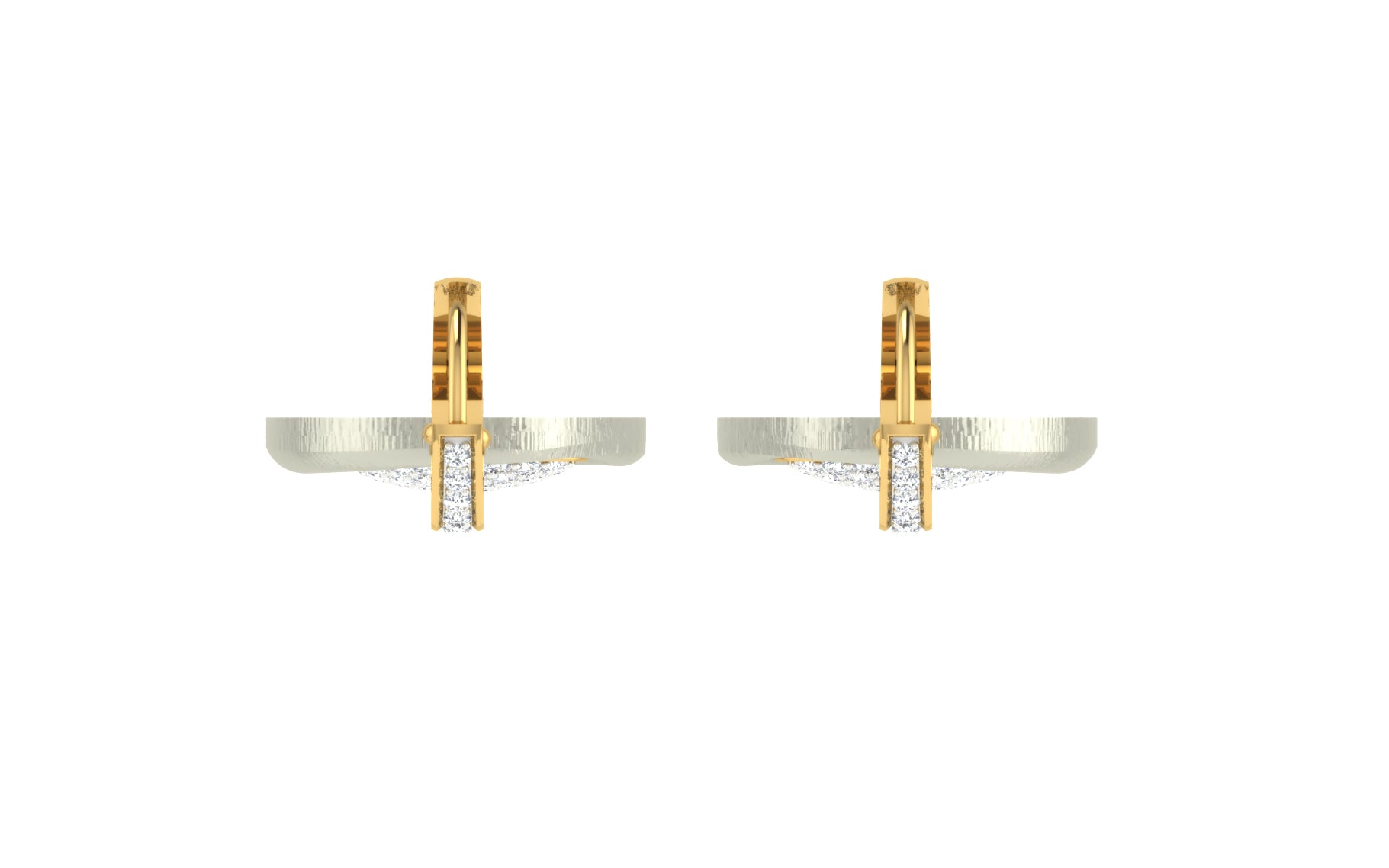 Nidal Jewels | Triangular Diamond Dangle Earrings - Nidal Jewels