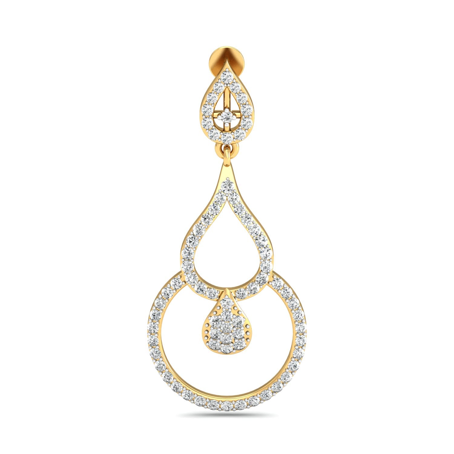 Nidal Jewels | Teardrop Diamond Cluster Earrings