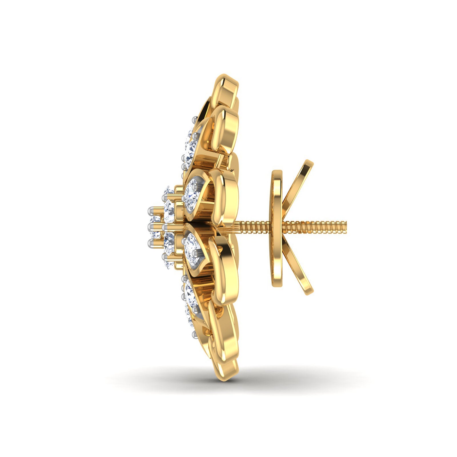 Nidal Jewels | Floral Enchanted Gold Studs