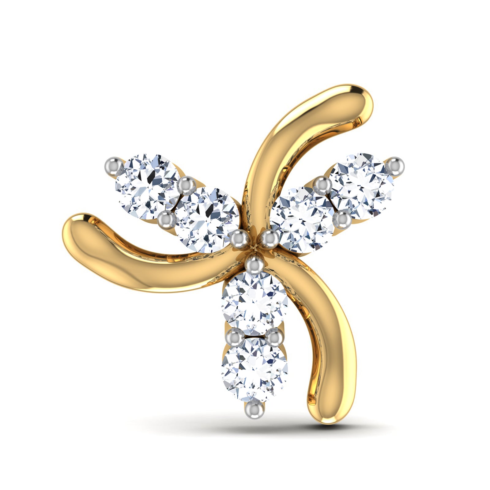 Nidal Jewels | Flutterfly Gold and Diamond Studs