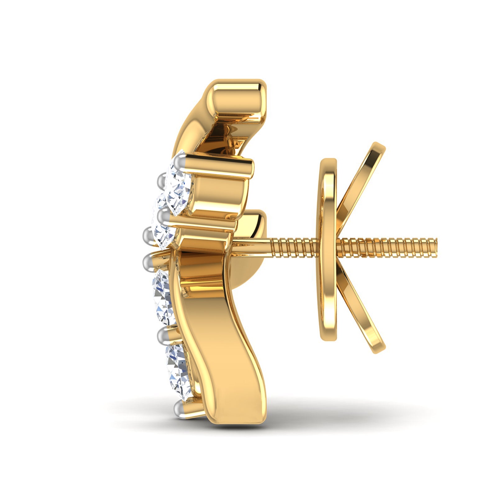 Nidal Jewels | Flutterfly Gold and Diamond Studs