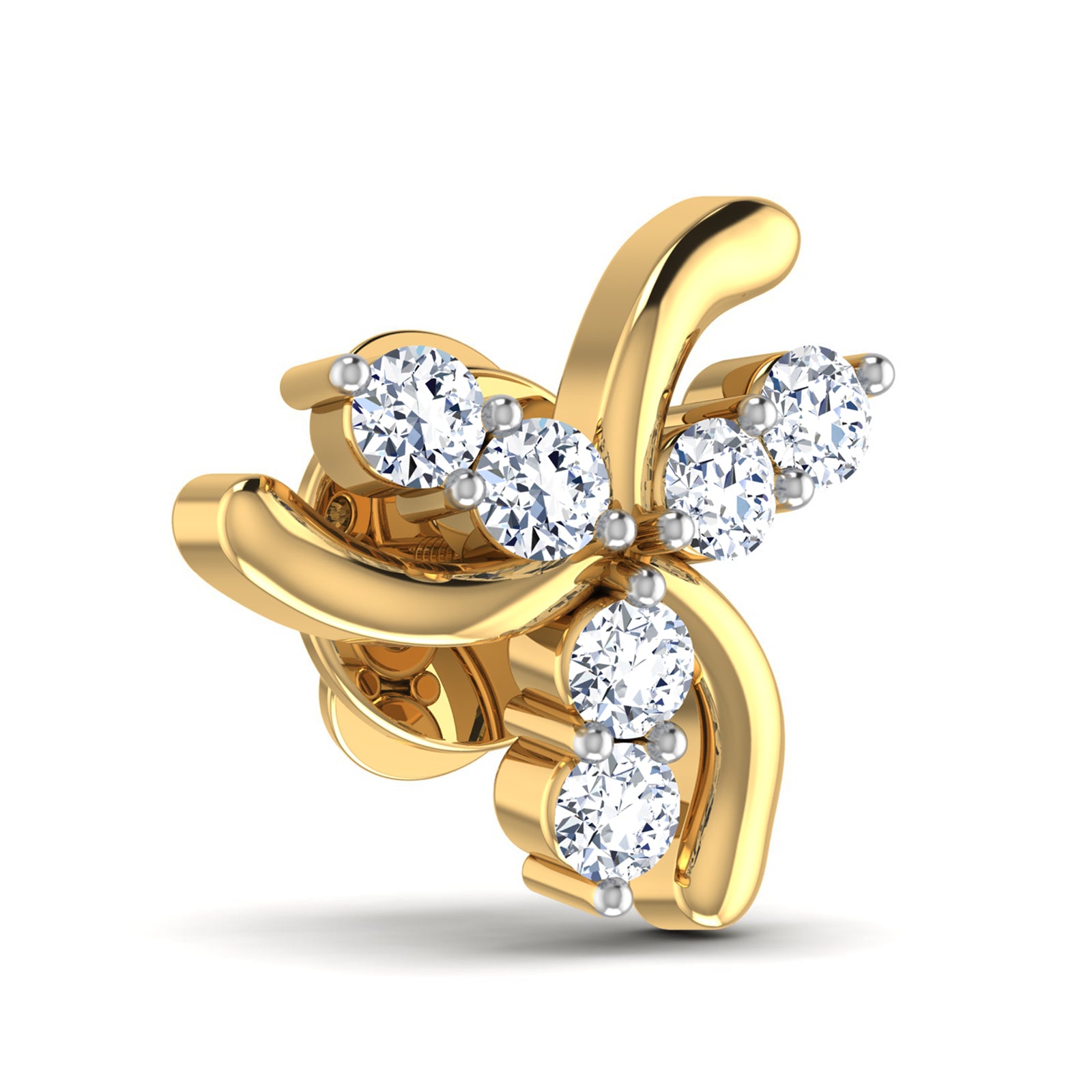 Nidal Jewels | Flutterfly Gold and Diamond Studs