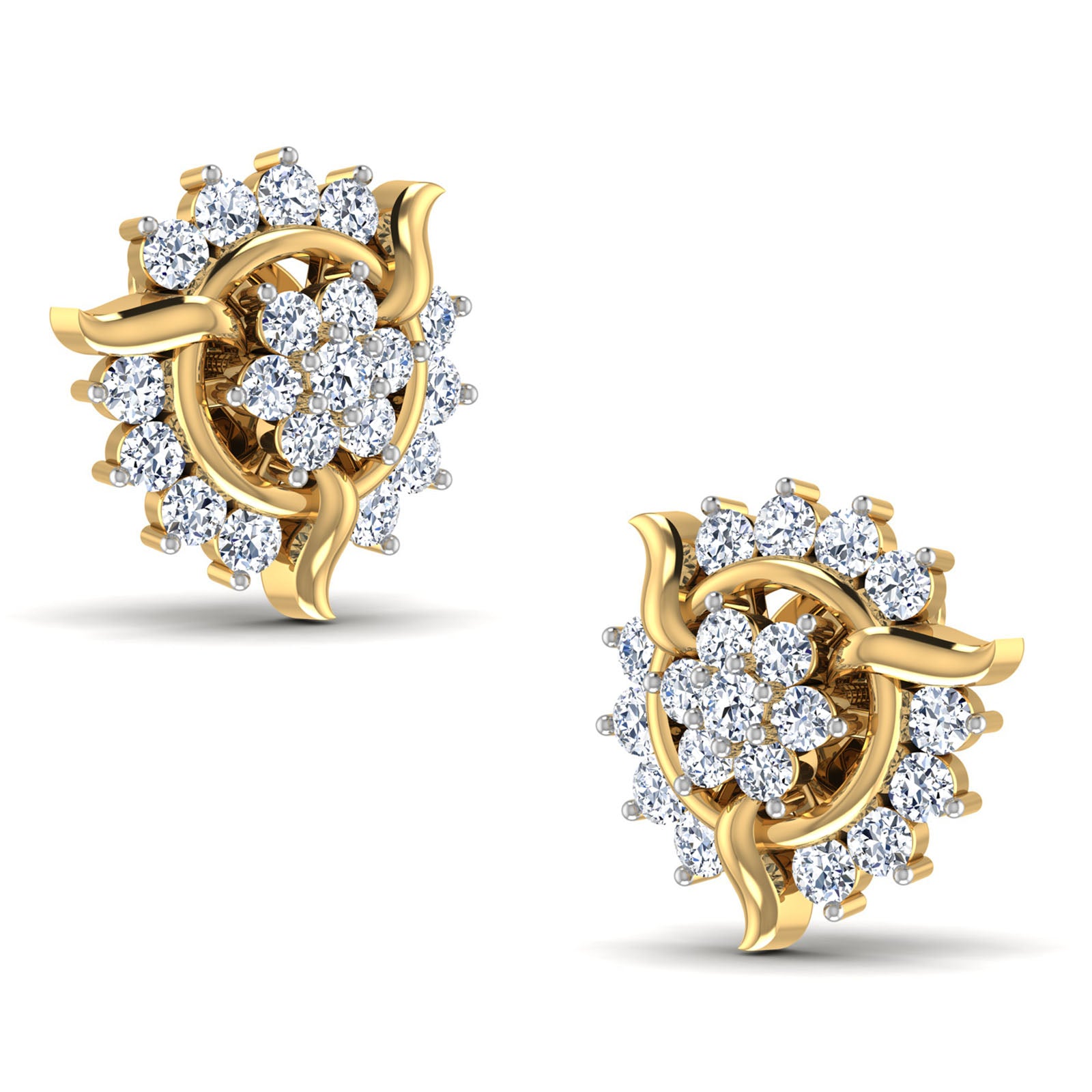 Nidal jewels | Soleil Floral Diamond Studs