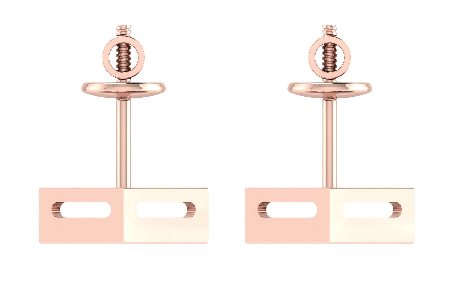 Nidal Jewels | Luxe Loft  Rose Gold Studs