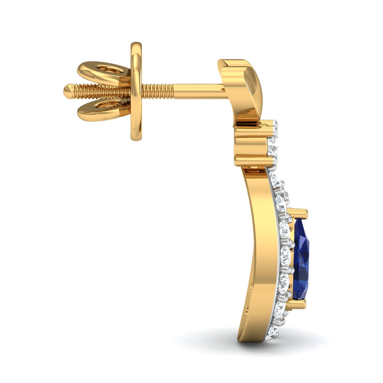 Nidal Jewels | Electric Blue Gold and Diamond Pendant