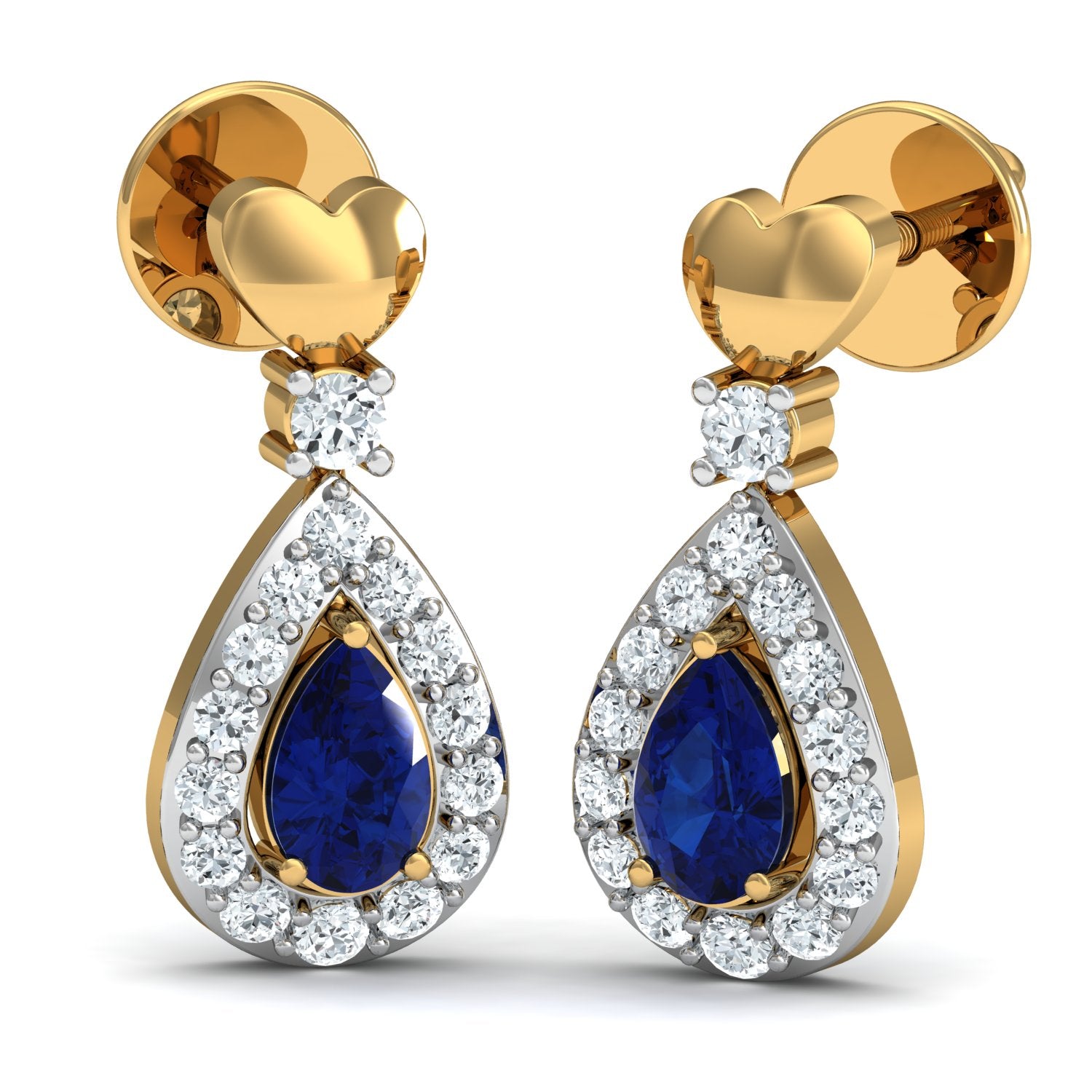 Nidal Jewels | Electric Blue Gold and Diamond Pendant
