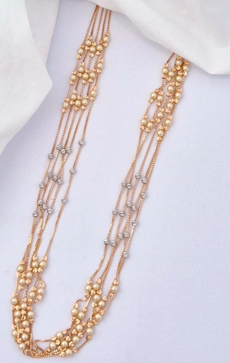 Nidal Jewels | Elora Luxe Layers Rose Gold Chain 