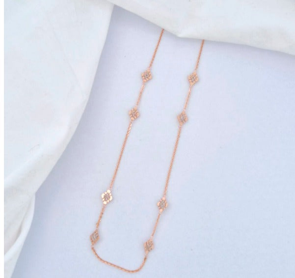 Nidal Jewels | Floral Grace Rose Gold Chain
