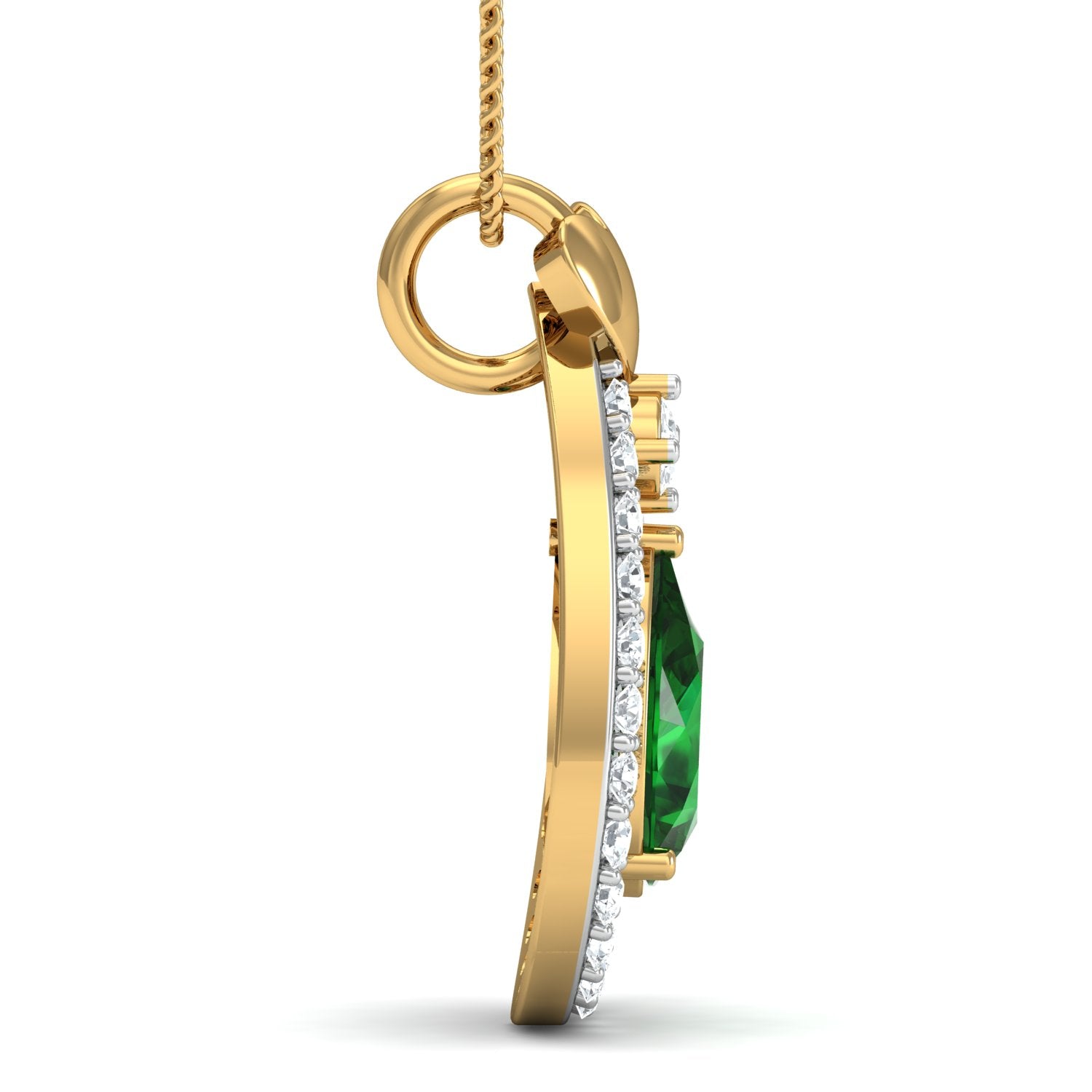 Nidal Jewels | Forest Gem Gold and Diamond Pendant