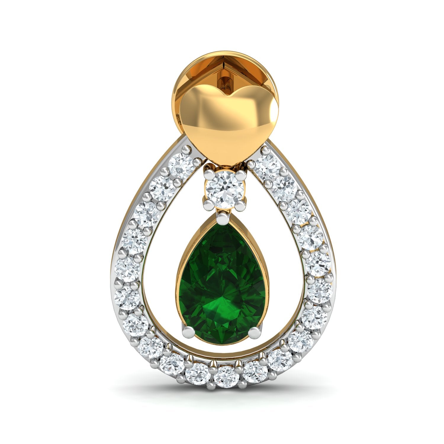 Nidal Jewels | Forest Gem Gold and Diamond Pendant