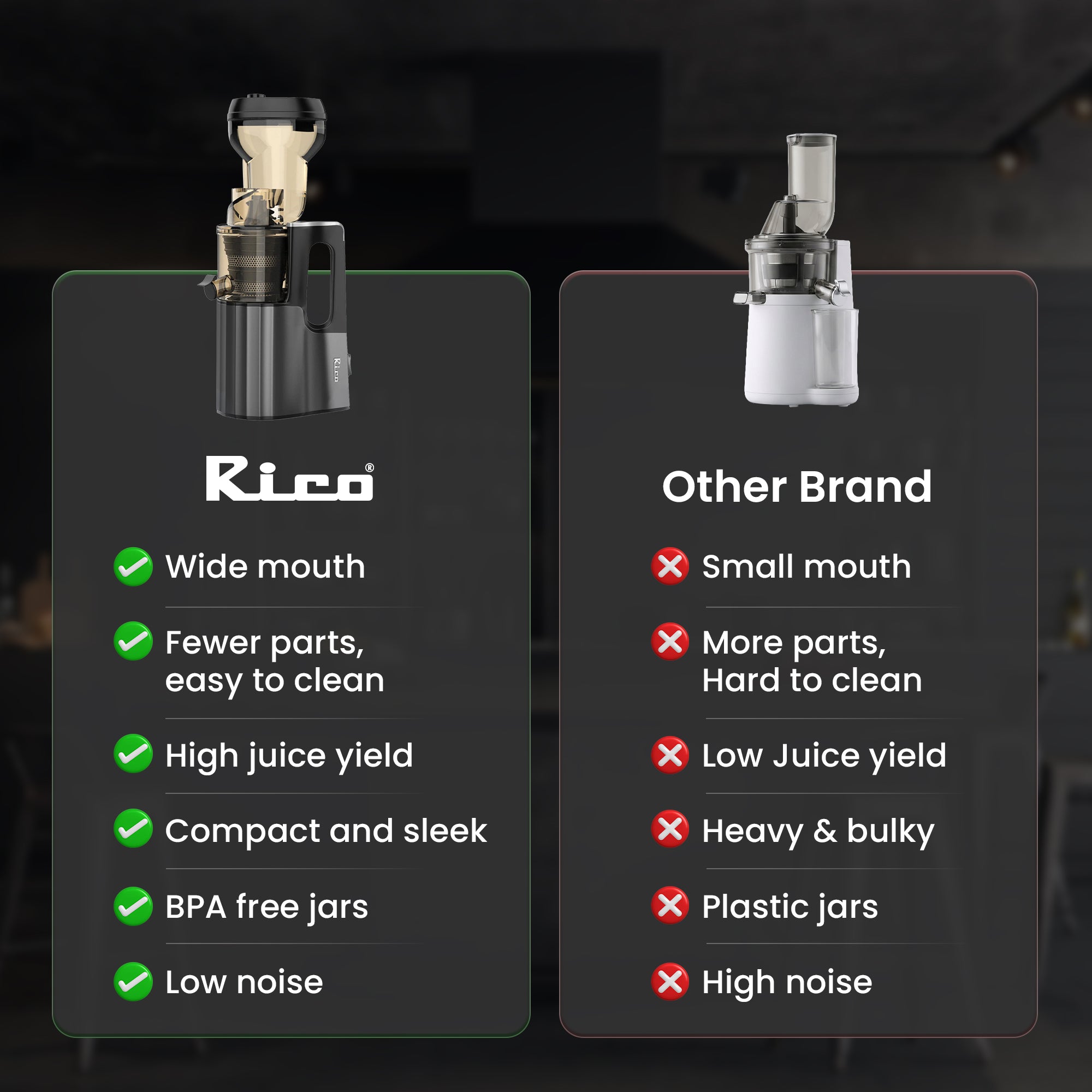 Rico Cold Press Slow Juicer