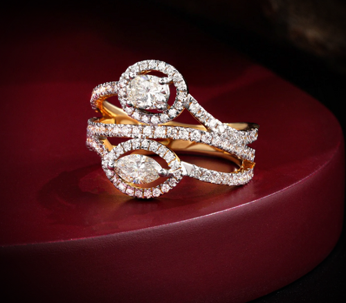 Nidal Jewels | Lustrous Embrace Marquise Shape Ring