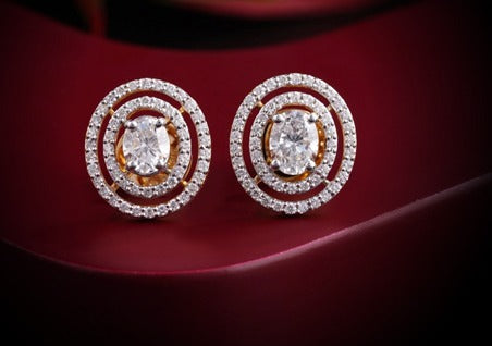 Nidal Jewels | Lustrous Orbit Diamond Studs