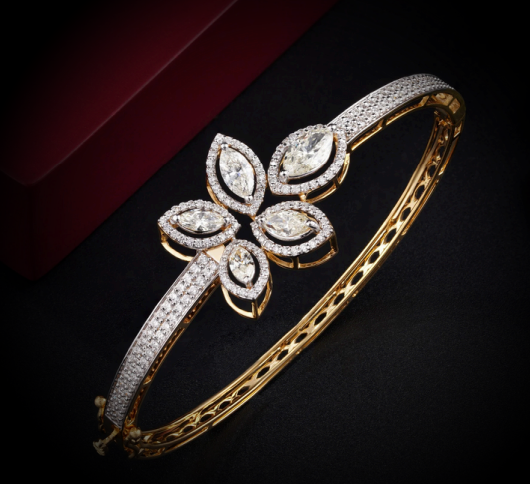 Nidal Jewels | Marquise Bloom Bangle