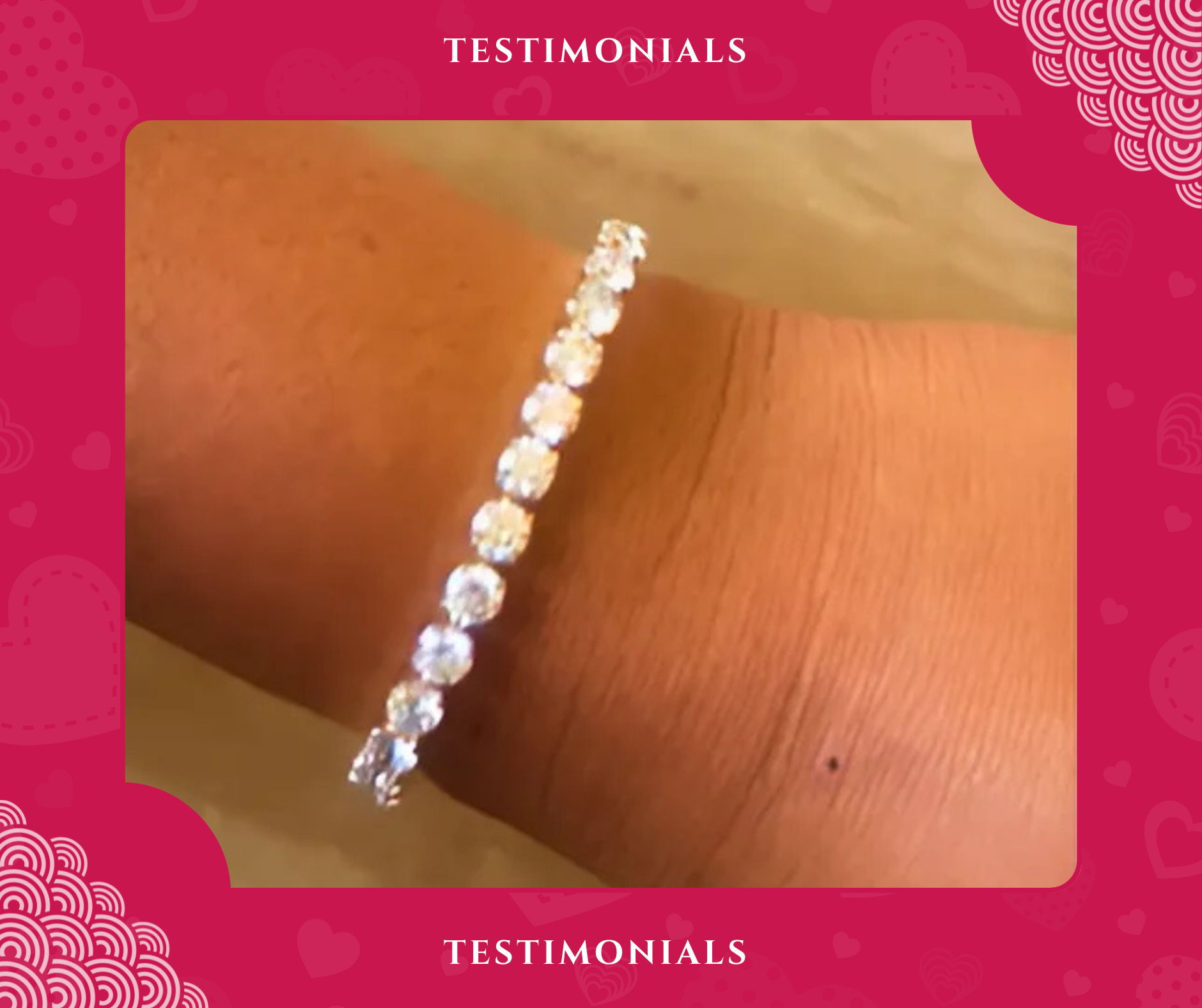 THIS BRACELET IS PURE ELEGANCE! EACH STONE SHINES BRILLIANTLY.