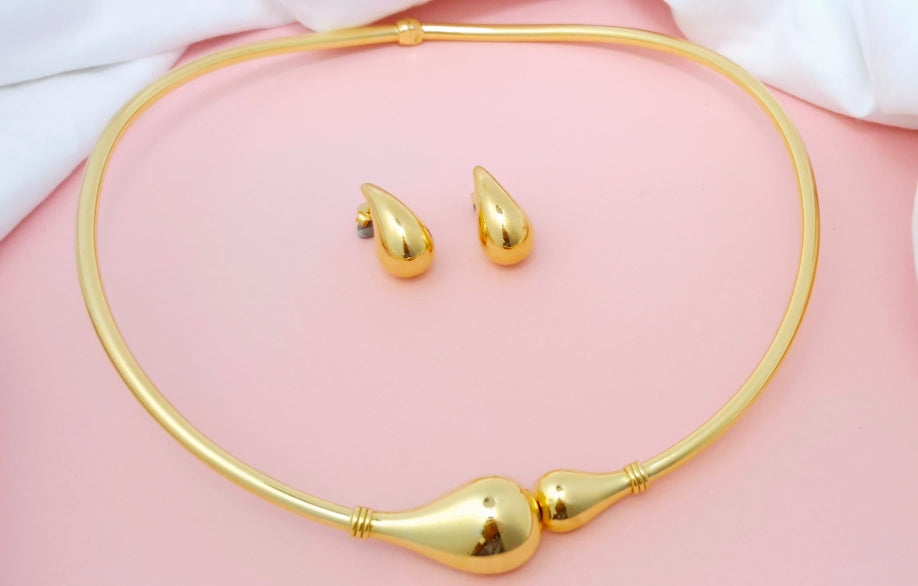 Nidal Jewels | Opulenze Gold Necklace Set