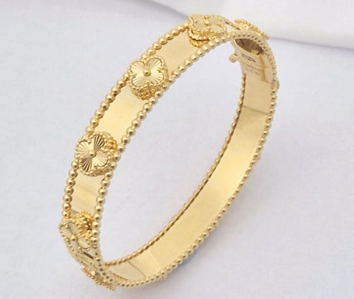 Nidal Jewels | Ornate Bloom Kada Bracelet