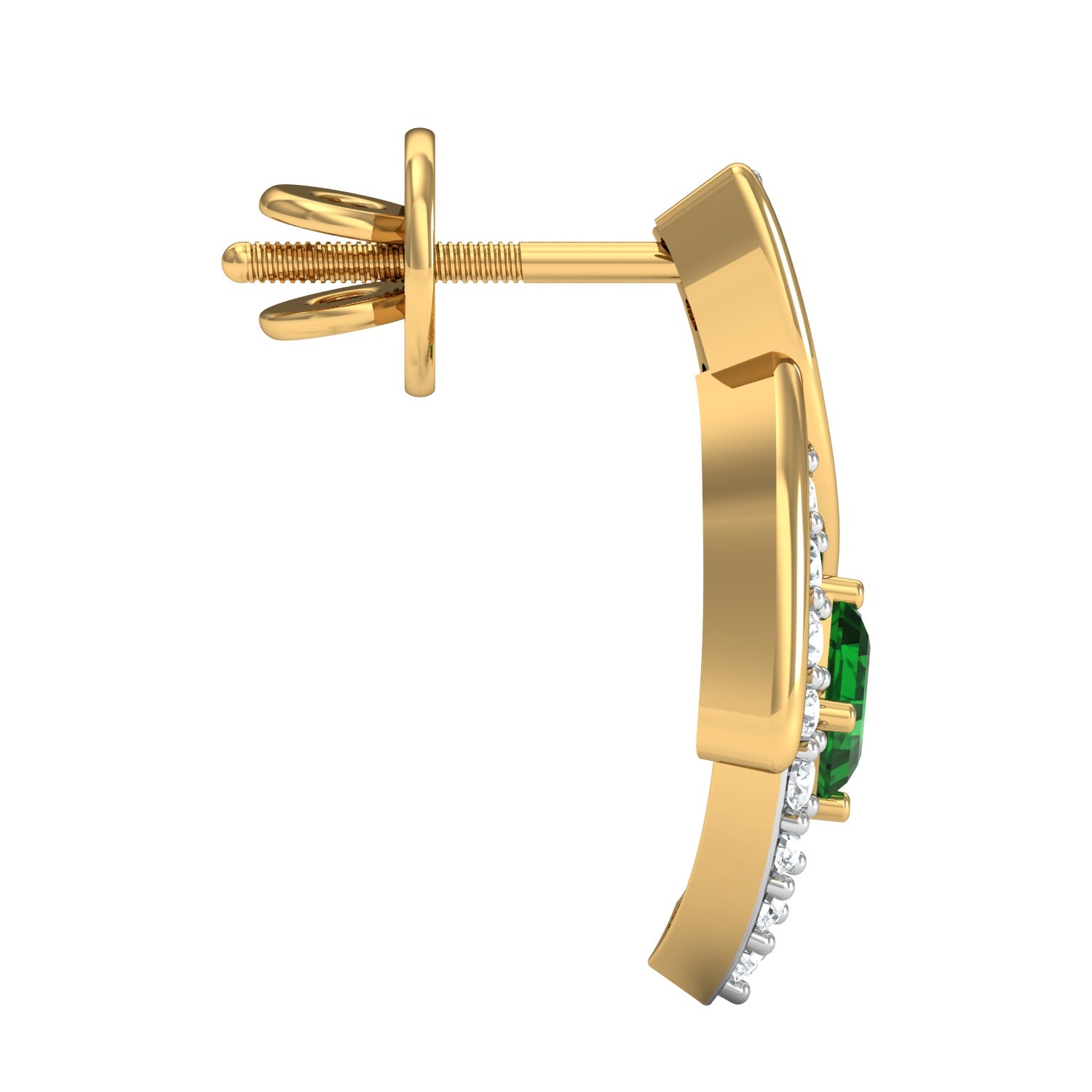 Nidal Jewels | Emeral Lustre Gold and Diamond Pendant - Nidal Jewels