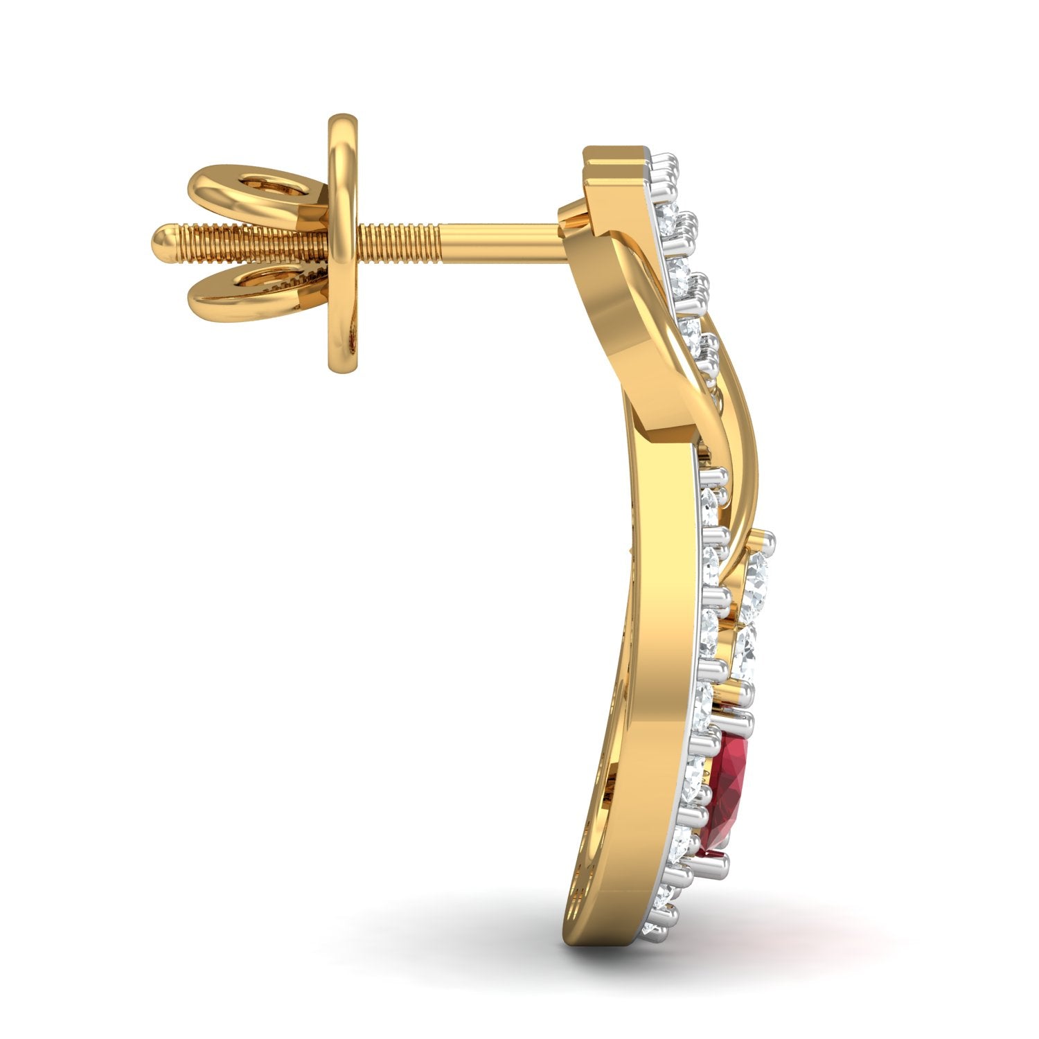 Nidal Jewels | Scarlet  Flora Gold and Diamond Pendant Set