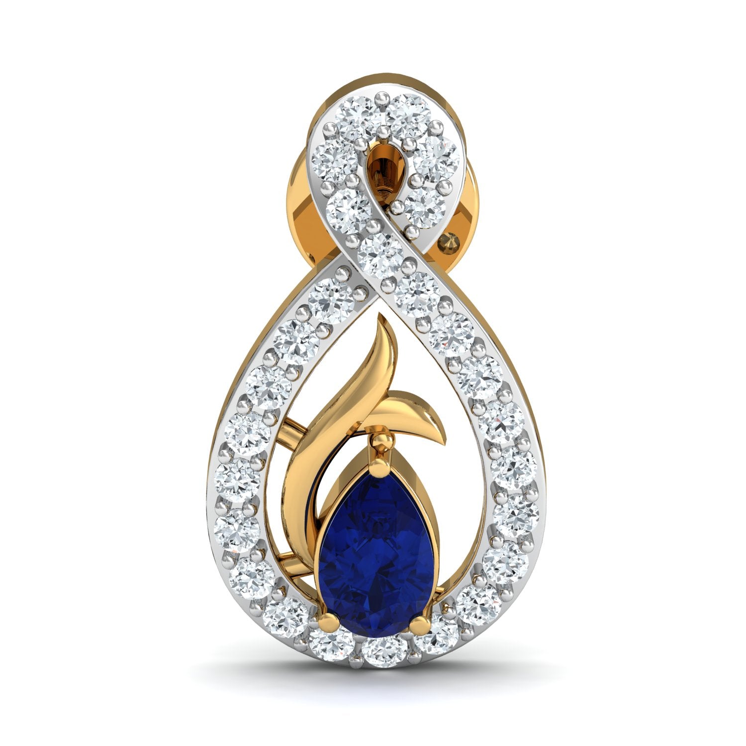Nidal Jewels | Sapphire Night Gold and Diamond Pendant Set