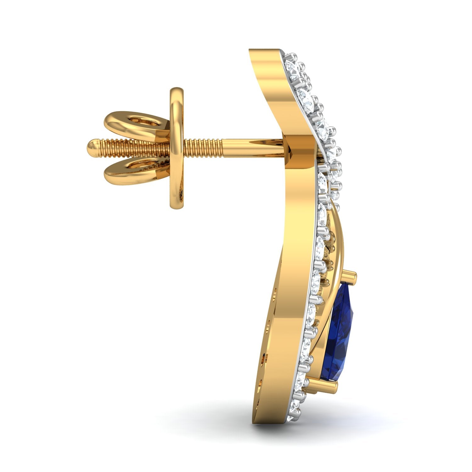 Nidal Jewels | Sapphire Night Gold and Diamond Pendant Set