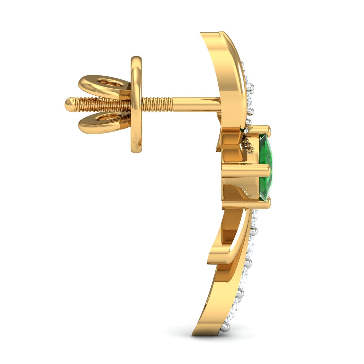 Nidal Jewels | Emerald Triangle Gold and Diamond Pendant Set