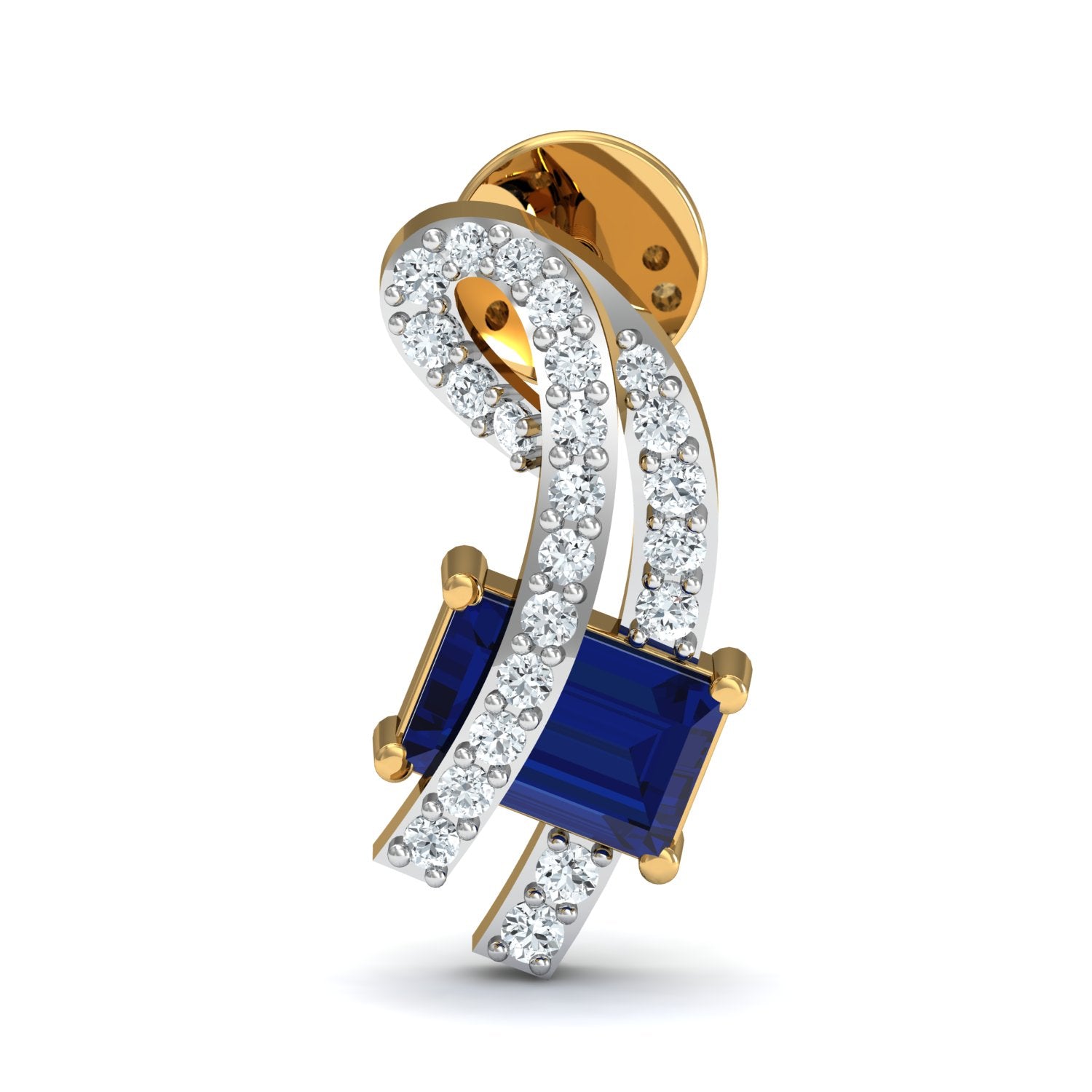 Nidal Jewels | Arctic Blue Gold and Diamond Pendant Set