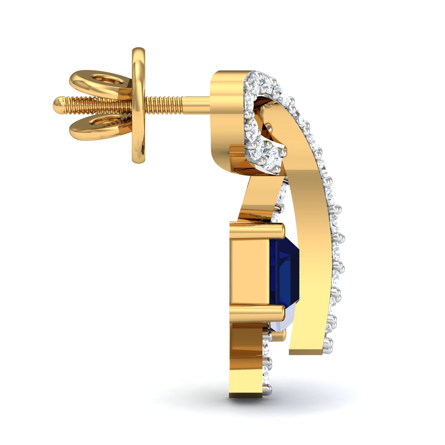 Nidal Jewels | Arctic Blue Gold and Diamond Pendant Set