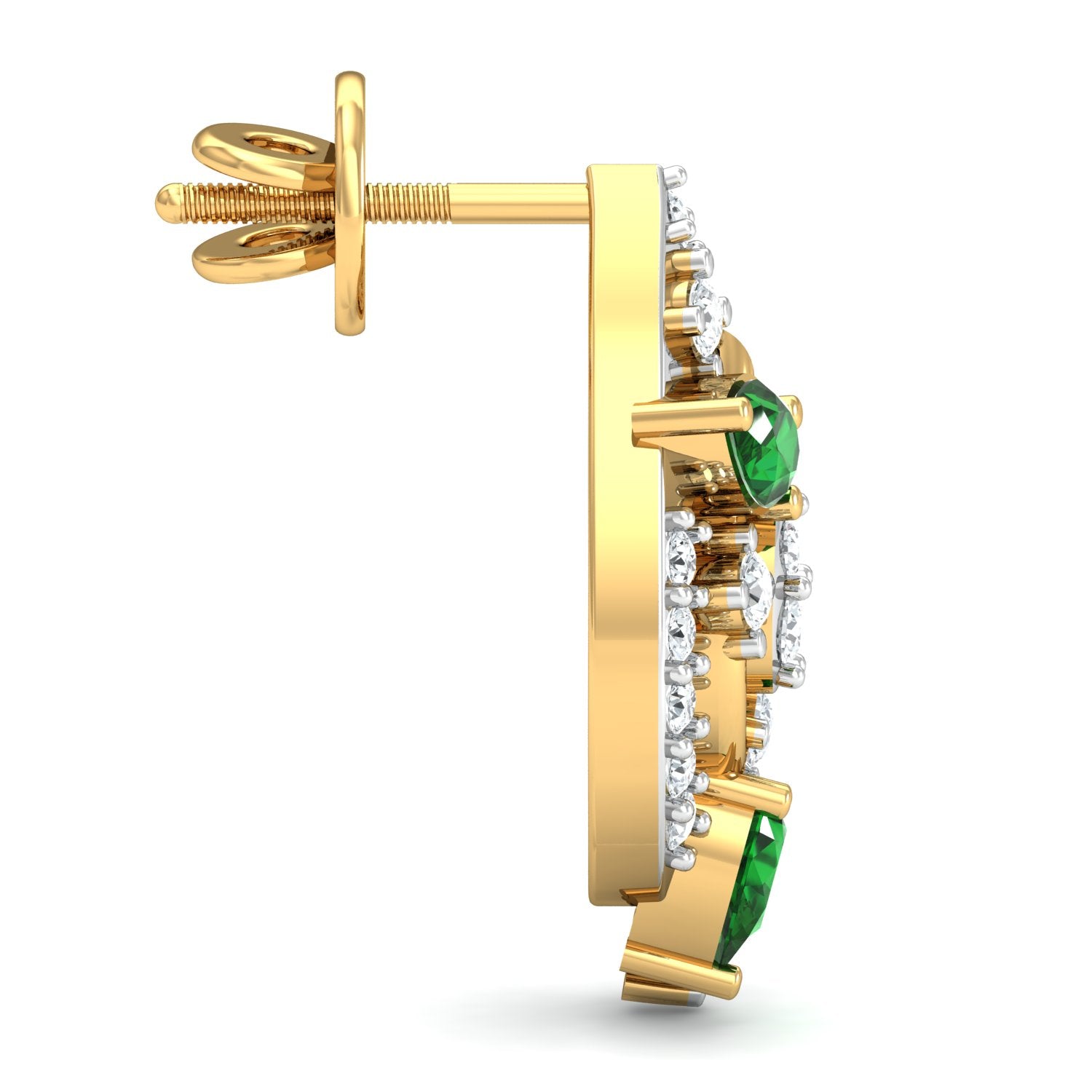 Nidal Jewels | Celadon Drop Gold and Diamond Pendant Set