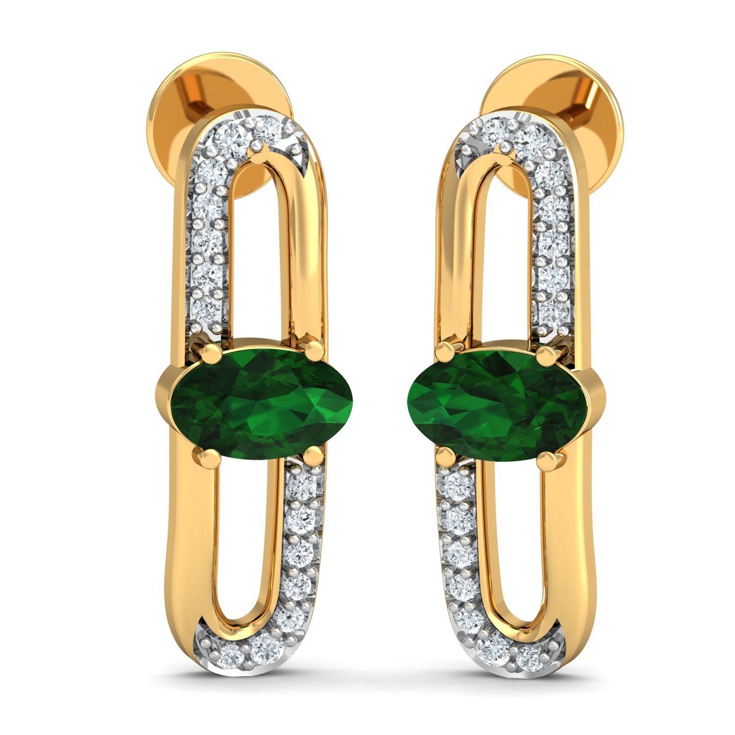 Nidal Jewels | Enchanted Emerald Gold and Diamond Pendant Set