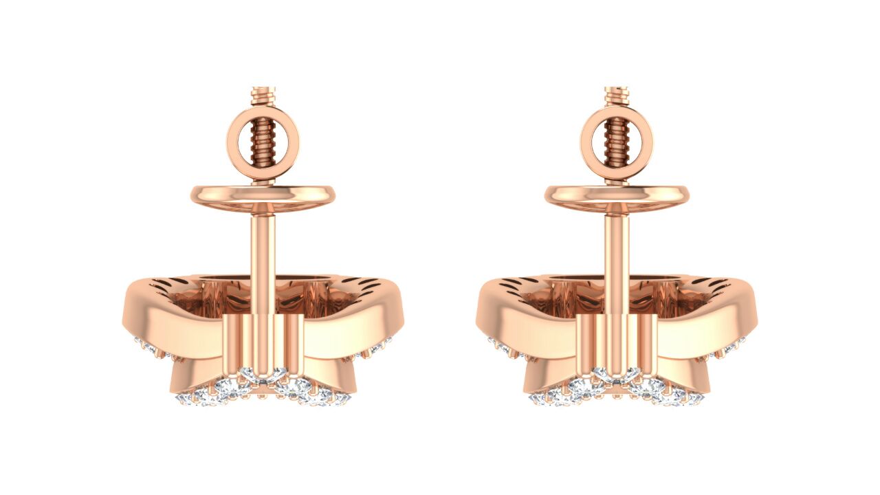 Nidal Jewels | Blush Pink Rose Gold and Diamond Stone with Centre stone Pendant Set