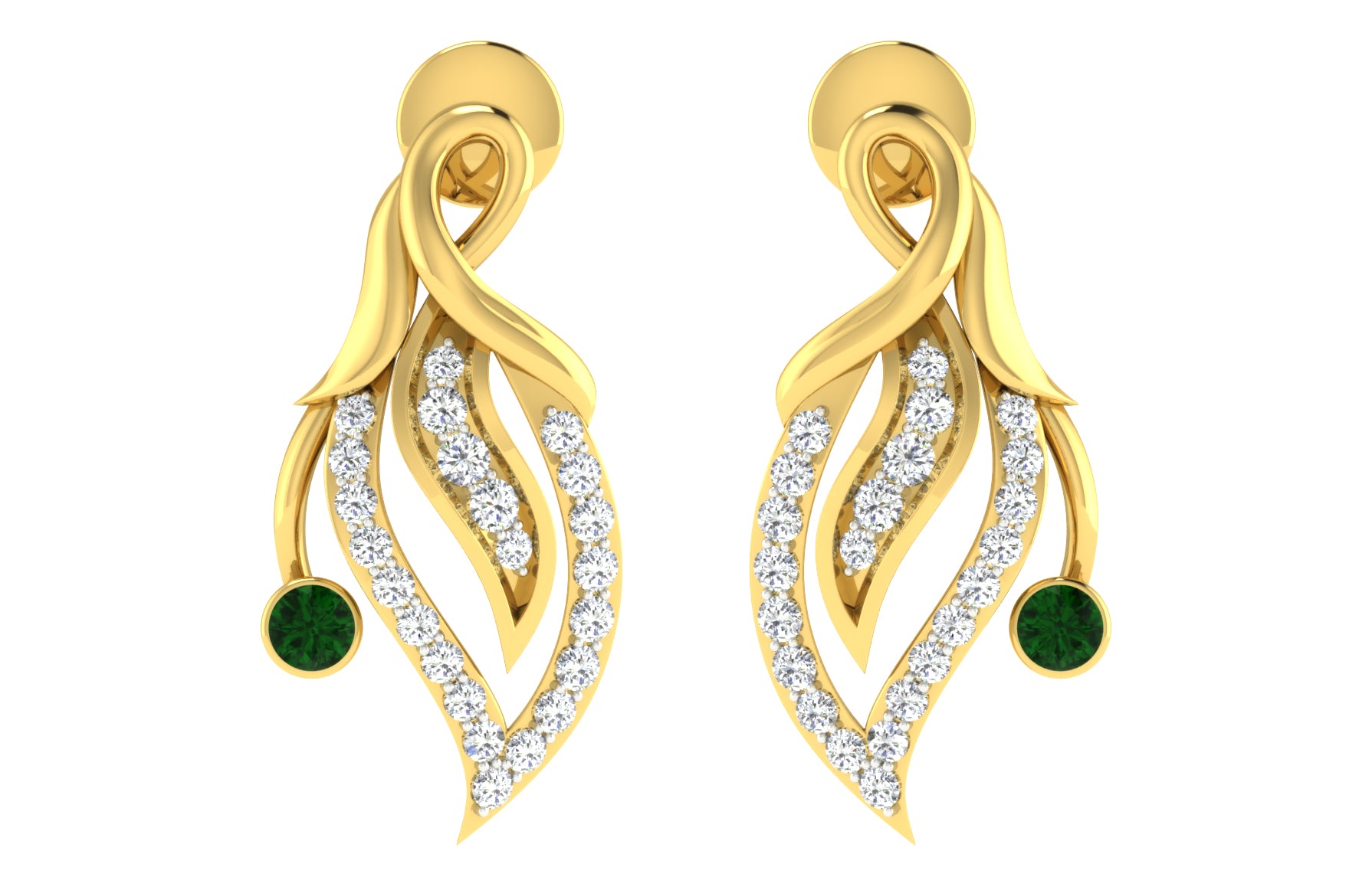 Nidal Jewels | Petal of Ocean Sapphire Gold and Diamond Pendant Set