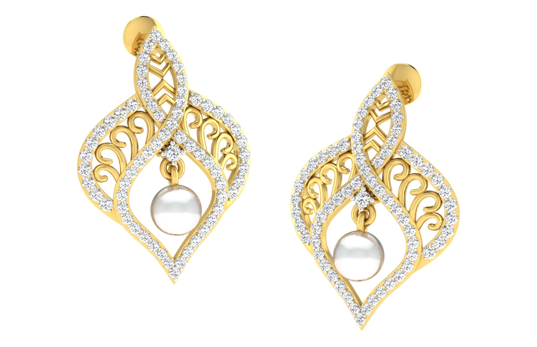Nidal Jewels | Pearlescent Chandelier Pendant Set