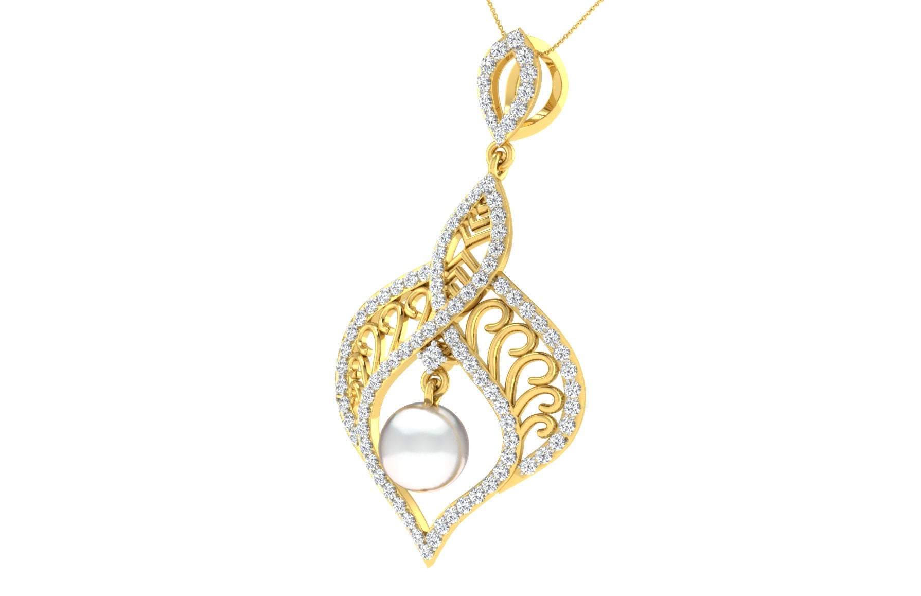 Nidal Jewels | Pearlescent Chandelier Pendant Set