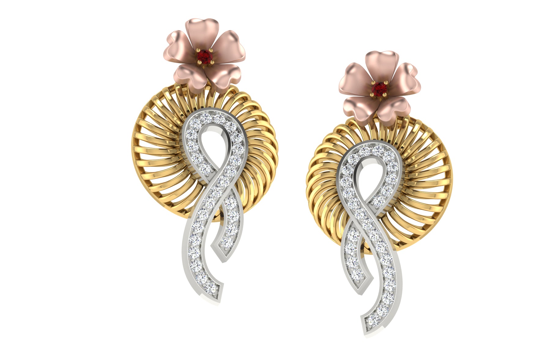 Nidal Jewels | Elegant Ruby Pendant Set