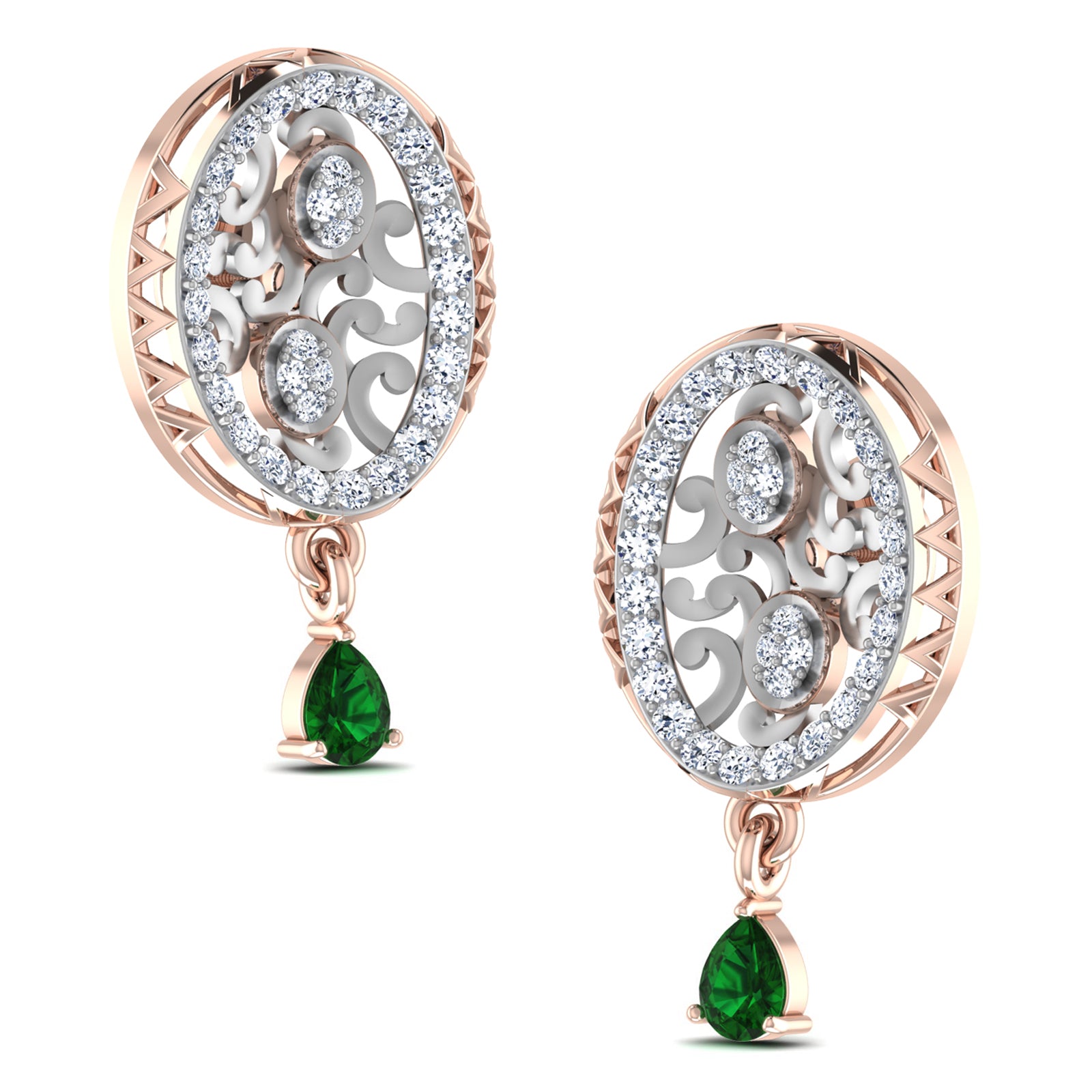 Nidal Jewels | Orb of Emerald Pendant Set