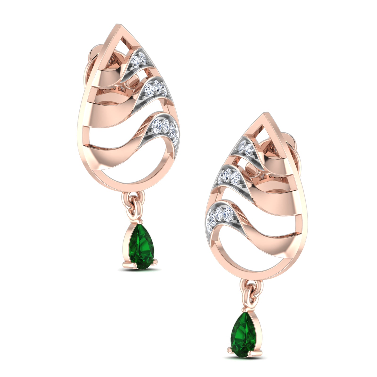 Nidal Jewels | Mystic Green Emerald Pendant Set